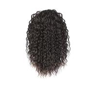 Postiche queue de cheval synthétique bouclée réglable de 35,6 cm pour femme, cosplay et usage quotidien en fibre synthétique