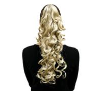 Postiche Queue Tresse Épingle Bouclée Long Blond 45 CM