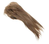 Postiche Rétro pour Hommes Style Années 80, Boucles Brunes | Fibre Haute Température, Usage Cosplay et Soirées, Fit Confortable, Facile à Porter, Look Punk