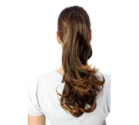 Postiche Tresse Lisse Braun mi-Longs Queue Clip de Papillon 40 CM T400-2T30