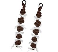 Postiche Tressée Queue De Cheval Cravate Cheveux Coser Accessoires Photo Extensions Cheveux Pour Filles Photographie Rue Queue Cheval Postiche Tresse Avec Des Rubans Colorés