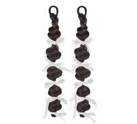 Postiche Tressée Queue De Cheval Cravate Cheveux Coser Accessoires Photo Extensions Cheveux Pour Filles Photographie Rue Queue Cheval Postiche Tresse Avec Des Rubans Colorés