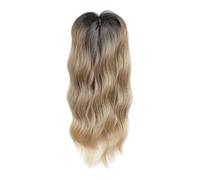 Postiches Cheveux Bouclés pour Femmes,Perruque Ondulée Respirable De 45 Centimètres Avec Des Clips Invisibles,Postiche à Clip Naturel - Pour Femmes Mariées Étudiantes Travailleuses Mariage Bureau