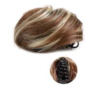 Postiches Cheveux Chignon 1/2 PCS Accessoire Postiches Chignons for Femmes Filles Mini Griffe Synthétique Bouclés Ondulés Extensions De Chignon Perruque Clip En Désordre Et Oreilles De Chat Courtes Po