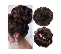 Postiches Cheveux Chignon 1 PCS Tousled Updo Chouchou , Synthétique Chignon Cheveux Désordonnés , Pièce Extension De Cheveux Épais Queue De Cheval Ondulée Chignon Postiches for Femmes Filles Postiche