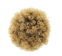 Postiches Cheveux Chignon Extension de cheveux chignons courts crépus bouclés chignon postiche for femme, postiches synthétiques afro bouffantes avec cordon de serrage queue de cheval Postiche Chignon
