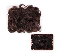 Postiches Cheveux Chignon Messy Bun Pièce de cheveux synthétiques en désordre Chignon Extension de queue de cheval Chignons Peignes Clip en queue de cheval Bouclé Chignon Postiche for les femmes de ma