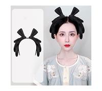 Postiches Cheveux Chignon Perruque chignon synthétique chinoise ancienne, couvre-chef Hanfu élégant, coiffure ancienne, accessoire de photographie et de danse, perruques noires for femmes Postiche Chi