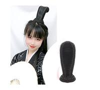 Postiches Cheveux Chignon Perruque synthétique chinoise ancienne, coiffure Hanfu, chignon élégant, couvre-chef rétro, perruques de Cosplay for femmes chinoises anciennes, accessoires Postiche Chignon