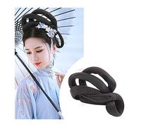 Postiches Cheveux Chignon Perruque synthétique chinoise ancienne, coiffure Hanfu, chignon élégant, couvre-chef rétro, perruques de Cosplay for femmes chinoises anciennes, accessoires Postiche Chignon