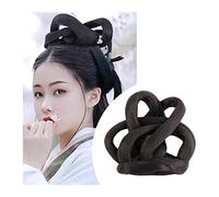 Postiches Cheveux Chignon Perruque synthétique chinoise ancienne, coiffure Hanfu, chignon élégant, couvre-chef rétro, perruques de Cosplay for femmes chinoises anciennes, accessoires Postiche Chignon