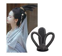 Postiches Cheveux Chignon Perruque synthétique chinoise ancienne, coiffure Hanfu, chignon élégant, couvre-chef rétro, perruques de Cosplay for femmes chinoises anciennes, accessoires Postiche Chignon
