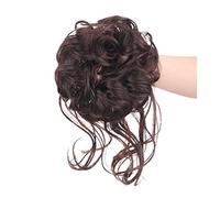 Postiches Cheveux Chignon Pieces Curly Chignon Donut Chouchou for femme , Messy Bun Hair Piece, Synthétique Tousled Updo Hair Buns Extension Elastic Hair Band Hair Postiche Chignon (Color : 6A)