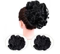 Postiches Cheveux Chignon Updo Chignon Bouclés Extension Peignes Clip en Chignon Désordonné Morceau de Cheveux for les Femmes Synthétique Chignon Chignon Chouchou Chignon Postiche Postiche Chignon (C