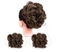 Postiches Cheveux Chignon Updo Chignon Bouclés Extension Peignes Clip en Chignon Désordonné Morceau de Cheveux for les Femmes Synthétique Chignon Chignon Chouchou Chignon Postiche Postiche Chignon (C