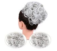 Postiches Cheveux Chignon Updo Chignon Bouclés Extension Peignes Clip en Chignon Désordonné Morceau de Cheveux for les Femmes Synthétique Chignon Chignon Chouchou Chignon Postiche Postiche Chignon (C