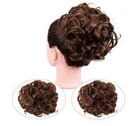 Postiches Cheveux Chignon Updo Chignon Bouclés Extension Peignes Clip en Chignon Désordonné Morceau de Cheveux for les Femmes Synthétique Chignon Chignon Chouchou Chignon Postiche Postiche Chignon (C
