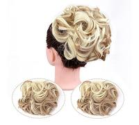 Postiches Cheveux Chignon Updo Chignon Bouclés Extension Peignes Clip en Chignon Désordonné Morceau de Cheveux for les Femmes Synthétique Chignon Chignon Chouchou Chignon Postiche Postiche Chignon (C