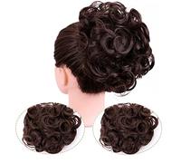 Postiches Cheveux Chignon Updo Chignon Bouclés Extension Peignes Clip en Chignon Désordonné Morceau de Cheveux for les Femmes Synthétique Chignon Chignon Chouchou Chignon Postiche Postiche Chignon (C