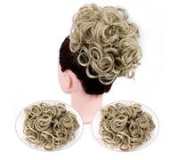 Postiches Cheveux Chignon Updo Chignon Bouclés Extension Peignes Clip en Chignon Désordonné Morceau de Cheveux for les Femmes Synthétique Chignon Chignon Chouchou Chignon Postiche Postiche Chignon (C