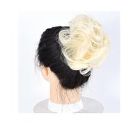 Postiches Chignon Cheveux bouclés en désordre Chignon Chignon Donut coussin de cheveux cheveux élastiques postiche synthétique for les femmes Extensions de Cheveux Chignon(613)