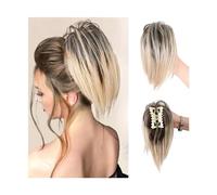 Postiches Chignon Chignon en désordre morceau de cheveux pince à griffes synthétiques cheveux en désordre Extensions de cheveux ébouriffés Updo cheveux pièces for femmes pince à griffes queue de cheva