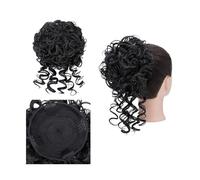 Postiches Chignon Extensions de cheveux bouclés en désordre, chouchous, queue de cheval avec cordon de serrage synthétique, grand chignon ondulé de 90g, postiches for femmes Extensions de Cheveux Chig