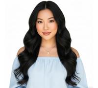 Postiches de cheveux bouclés pour femme - 45 cm - Perruque ondulée respirante - Épingle à cheveux réaliste - Pour femme - Mariée, étudiants de travail, mariage, réunions