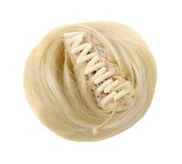 Postiches et extensions à l'aspect naturel, Mini pince à oreilles de chat for chignon décoiffé, accessoire for perruque en cheveux synthétiques,Extensions de queue de cheval à clipser en cheveu(White