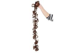 Postiches et extensions à l'aspect naturel, Sac à chignon en fibre chimique de soie haute température for perruque - Idéal for un coiffage rapide,Extensions de queue de cheval à clipser en cheveu(Bro