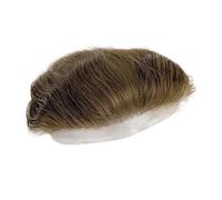 Postiches pour hommes Patch de cheveux frontaux for hommes, humains, ligne frontale, dentelle complète, couleur marron Usage quotidien(#7)