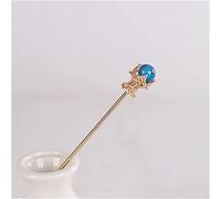 Postiches vintage en cristal simulé de style chinois Hanfu for mariée, accessoires for cheveux, bijoux, cadeaux, clips (taille : 1) (taille : 2) (couleur : 6)(2)