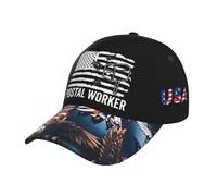 Postier du Bureau De Poste Drapeau des États-Unis Unisexe Casquette De Baseball sans Déformation Baseball Cap Athlétique Casquette Trucker pour Golf Running Randonnée