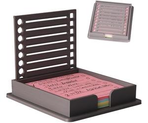 Postit - Pochoir pour notes adhésives avec pochoir, distributeur de notes post-it, conçu et imprimé en 3D, ces modèles de listes de petites choses à faire et support de notes post-it pour mon bureau