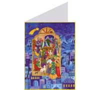 Postkarten-Adventskalender "Krippe in Bethlehem": Papier-Adventskalender