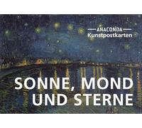 Postkarten-Set Sonne, Mond und Sterne: 18 Kunstpostkarten aus hochwertigem Karton. ca. 0,28EUR pro Karte