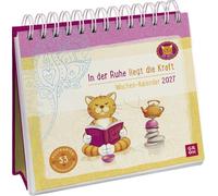 Postkartenkalender 2027: Om-Katze: In der Ruhe liegt die Kraft: Wochenkalender zum Aufstellen, Tischkalender mit Spiralbindung und 53 Postkarten zum Heraustrennen