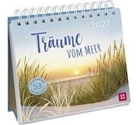 Postkartenkalender 2027: Träume vom Meer: Wochenkalender zum Aufstellen, Tischkalender mit Spiralbindung und 53 Postkarten zum Heraustrennen