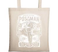 Postman We Deliver The Letters Sac fourre-tout en coton écologique naturel Beige