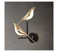 Postmodern Bird led Wall lamp Nordic Plating Gold Acrylic Bedroom Bedside Wall Sconce Hallway Aisle Staircase Wall Light Fixture (1 Lights Warm White)