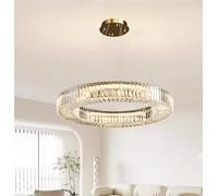 Postmodern Crystal Round Ceiling Chandelier Luxury Home Appliance Lustre Hanging Lamps above Living Room Bedroom