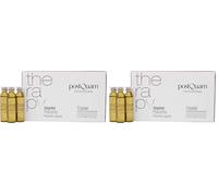 PostQuam - Ampoules capillaires à la placenta végétale - Soin pour cuir chevelu et cheveux - Avec complexe multivitaminé - 12 ampoules de 9 ml (Lot de 2)