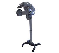 PostQuam - Climazon de coiffure professionnel Futuramic - Accélérateur de soins capillaires pour salon de coiffure - Contrôle numérique temps et température, hauteur réglable sur roulettes