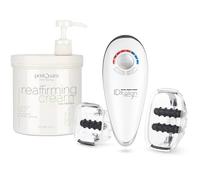 PostQuam Professional - Pack Crème Raffermissante 1000 ml + Appareil Sculptor - Ginseng, thé vert, centella asiatica + massage par succion, rouleaux et EMS - Peau tonifiée et revitalisée