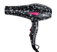 POSTQUAM - Sèche-Cheveux Fashion Hearts 2400W - Séchage Rapide et Efficace - Technologie Ionique pour des Cheveux Doux et Brillants - Design Imprimé Cœurs - Idéal pour Tous Types de Cheveux