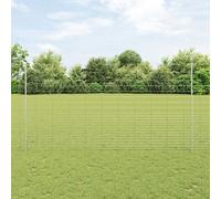 Posts De Clôture Vidaxl 22 Pcs U-Channel 160 Cm Acier Galvanisé, Clôture De Champ Vidaxl 1,6x25 M Acier Galvanisé