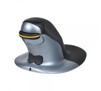 Posturite Penguin Ambidextrous Vertical - ambidextre - laser - RF sans fil - 1200 DPI - noir - Bl Posturite