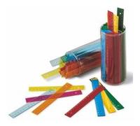 Faibo règle d'écolier 15 cm couleurs assorties -100u- étain