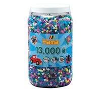Pot 13000 perles hama midi mélange coloris assortis réf 211-69 multicolore