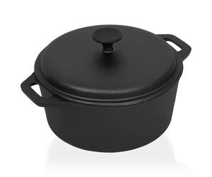 Pot Ø26,5 cm Fonte Marmite Pot de Cuisson Cuisine Camping Extérieur vidaXL